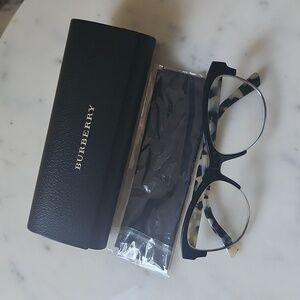 Burberry prescription eyeglass tortoise shell cat eye frames